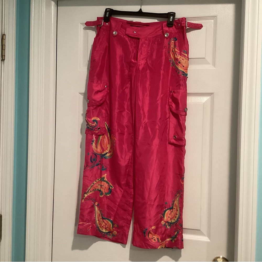 Ralph Lauren Pink Paisley Capris
